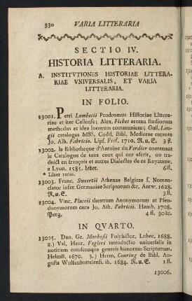 330-384, Sectio IV. Historia Litteraria