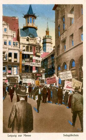 Leipzig zur Messe. Salzgäßchen