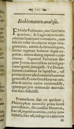 Emblematum analysis.