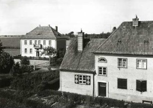 Kurzebrack (poln. Korzeniewo), deutsch-polnische Grenze mit Zollhäusern