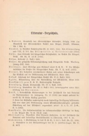 Litteratur-Verzeichnis