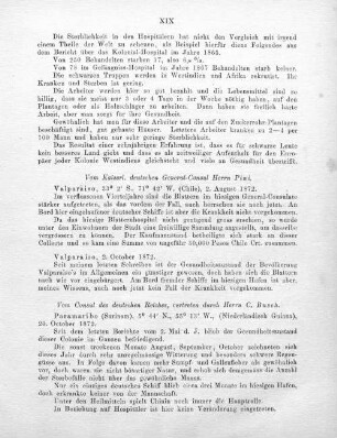 Vom Kaiserl. deutschen General-Consul Herrn Pini.