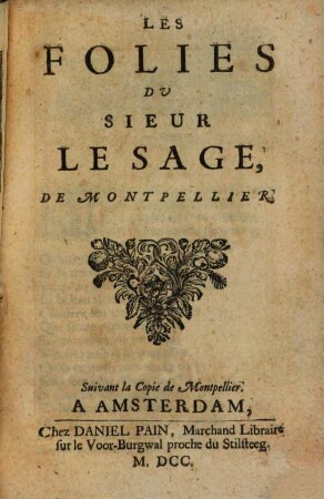Les folies du Sieur LeSage