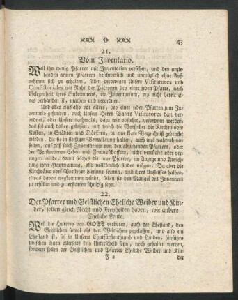 21. Vom Inventario.