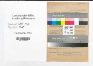 Entnazifizierung Paul Porrmann , geb. 09.09.1893 (Schlossermeister)