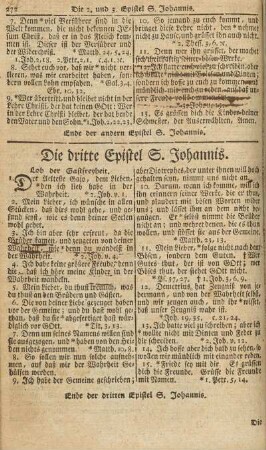 Die dritte Epistel S. Johannis