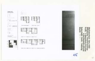 Utopische Stadtstruktur, Berlin-Mitte (Diplomarbeit bei Peter Poelzig): Wohnungen, Typologie der Wohnungsformen, Grundrisse 1:100