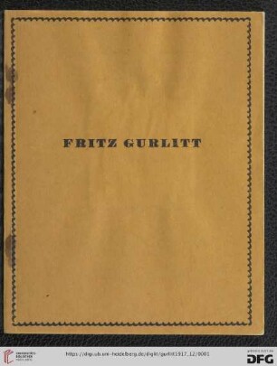 Werke deutscher Künstler des 19. Jahrhunderts : IV. Ausstellung Dezember 1917 /