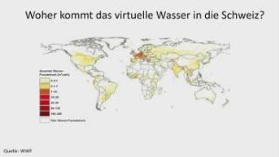 Verstecktes Wasser im Einkaufskorb