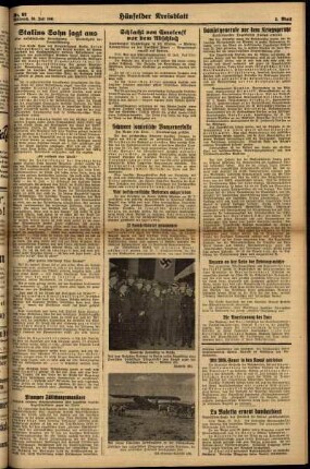 Zweite Ausgabe vom Mittwoch, den 30. Juli 1941.