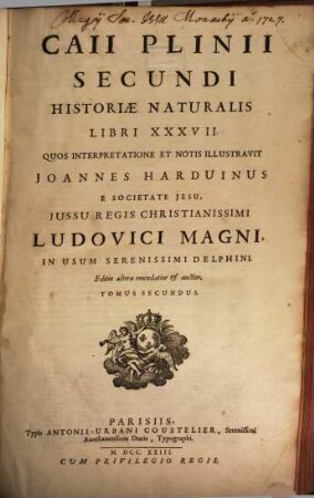 Caii Plinii Secundi Historiae Naturalis Libri XXXVII.. 2