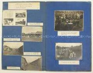Mappe mit Fotos aus dem japanischen Kriegsgefangenenlager Kurume