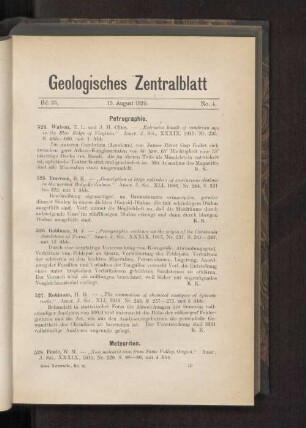 15. August 1920. No. 4.