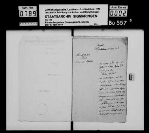 Untersuchung gegen Anton Haffa von Andelfingen (Oberamt Riedlingen) wegen Hausierens mit Arzneiwaren