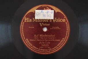 Auf Wiedersehn! : (from "The blue paradise") / ([Text:] Herbert Reynolds. [Musik:] Sigmund Romberg)