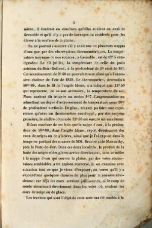 Notice sur le Sondage du Bois-Rolland pres de Grenoble