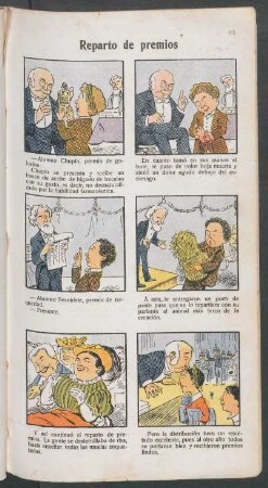 Reparto de premios - [Cómic]