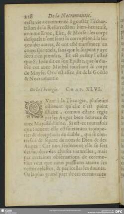 De la Theurgie. Chap. XLVI.