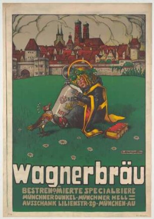Plakat: Wagnerbräubrauerei in München