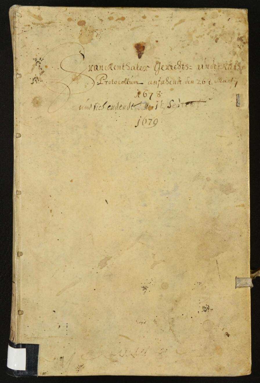 Ratsprotokollbuch | Digitalisierung: Stadtarchiv Frankenthal