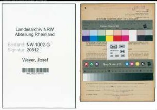 Entnazifizierung Josef Weyer, geb. 03.01.1889 (Kaufmann)