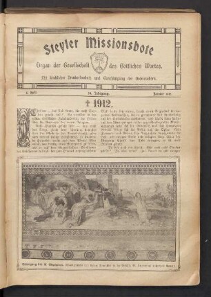 4. Heft. 39. Jahrgang. Januar 1912