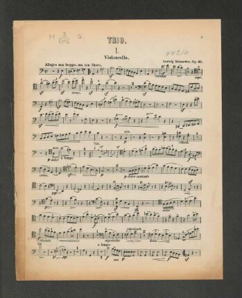 Trio. Violoncello. [I-III.]