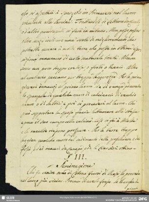 Sezione III