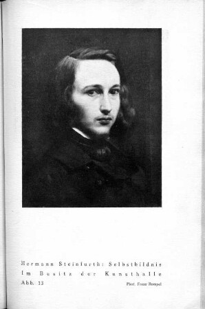Hermann Steinfurth: Selbstbildnis. Im Besitz der Kunsthalle. Abb. 13
