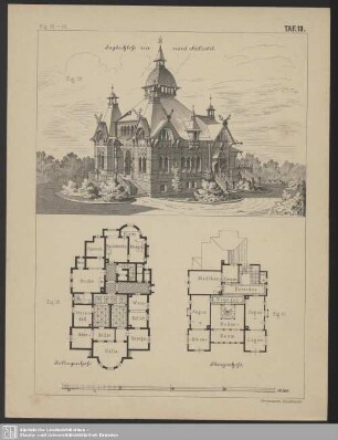 Jagdschloss im nordischen Holzstil
