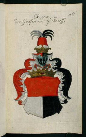 146r-146v, 146. Wappen der Grafen von Gersdorf