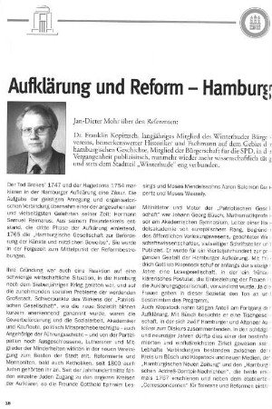 Aufklärung und Reform - Hamburg als Beispiel, Teil 2