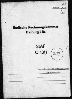 Vorschriften über DM-Eröffnungsbilanzen und DM-Bilanzgesetz