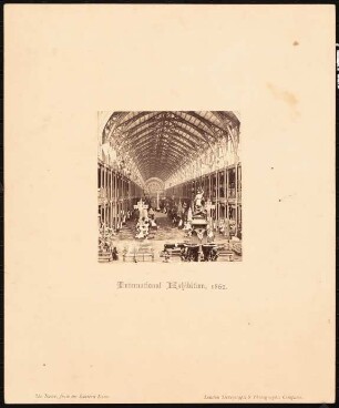 Weltausstellung 1862, London: Blick in eine Ausstellungshalle