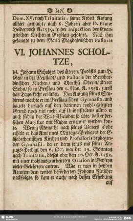 VI. Johannes Scholtze