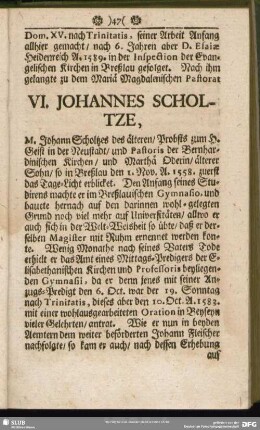 VI. Johannes Scholtze