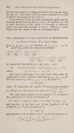 On a theorem in the calculus of operations.