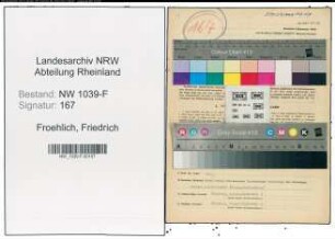 Entnazifizierung Friedrich Froehlich , geb. 28.09.1901 (Stadtangestellter)