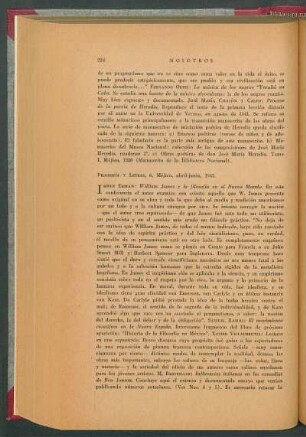 Filosofía y Letras, 6, Méjico, abril-junio, 1942