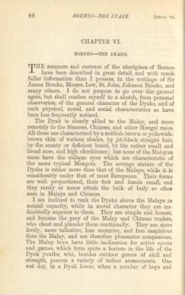 Chapter VI. Borneo -The Dyaks