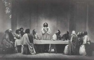 Passionsspiel Oberammergau 27.09.1934 zum 300-jährigen Jubiläum der Festspiele. Abendmahlsszene