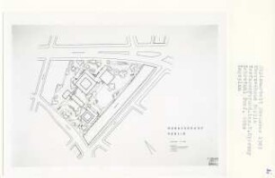 Überseehaus, Berlin-Tiergarten (Diplomarbeit bei Karl Wilhelm Ochs): Lageplan 1:500