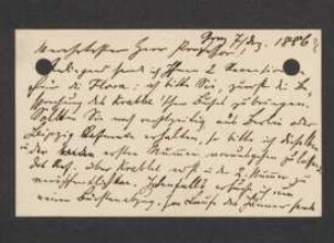 Brief von Gottlieb Haberlandt an Jakob Singer
