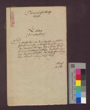 Erblehnbrief des Klosters Ettenheimmünster für Hans Georg Busch über Güter zu Riegel.