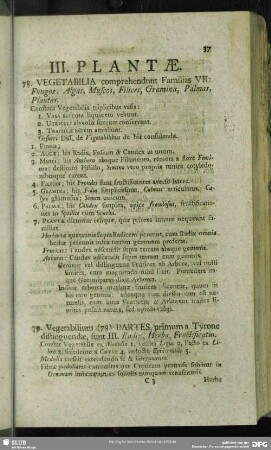 III. Plantae