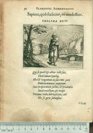 Sapiens, quò fœlicior; eò modestior. Emblema XXIII.