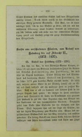 63. Rudolf von Habsburg (1273 - 1291)