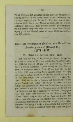 63. Rudolf von Habsburg (1273 - 1291)