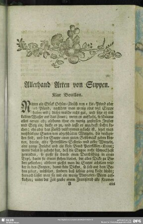 Allerhand Arten von Suppen