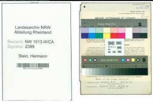 Entnazifizierung Hermann Stein , geb. 18.02.1904 (Feuerwehrmann)